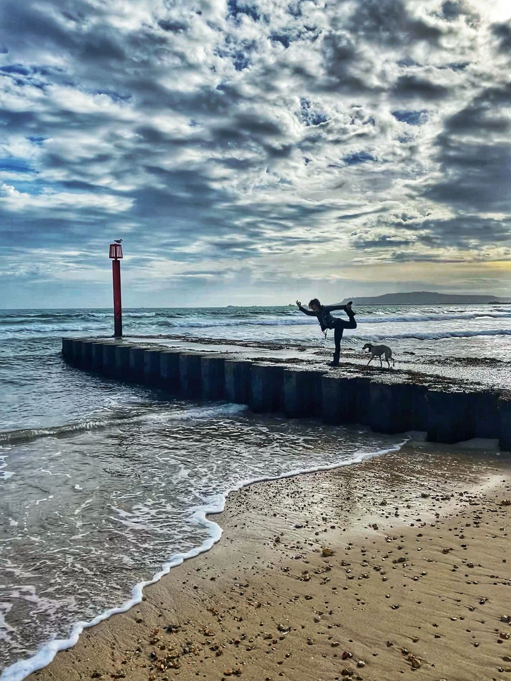 Natarajasana, Lord of the Dance yoga pose. Weymouth, England -   Amanda Fawcett Yoga
