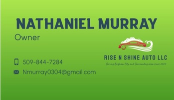 Rise N Shine Auto LLC
Serving Brigham City, Utah and surrounding 