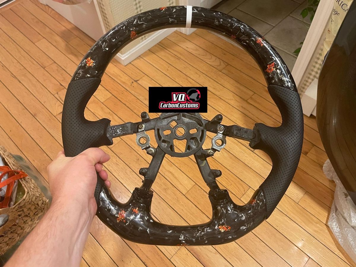 IN STOCK c5 corvette black leather carbon fiber steering wheel