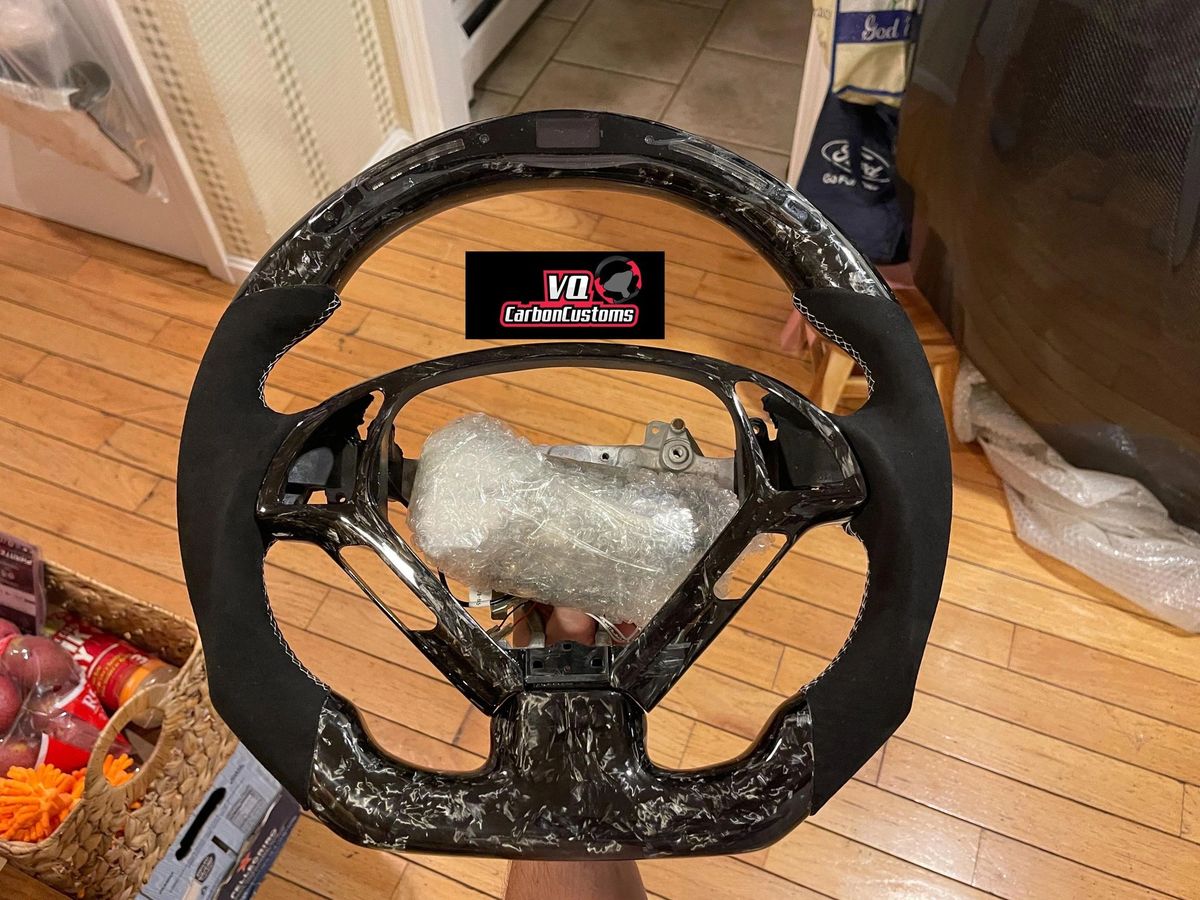 in stock g37 led rpm mph black alcantara Carbon Fiber