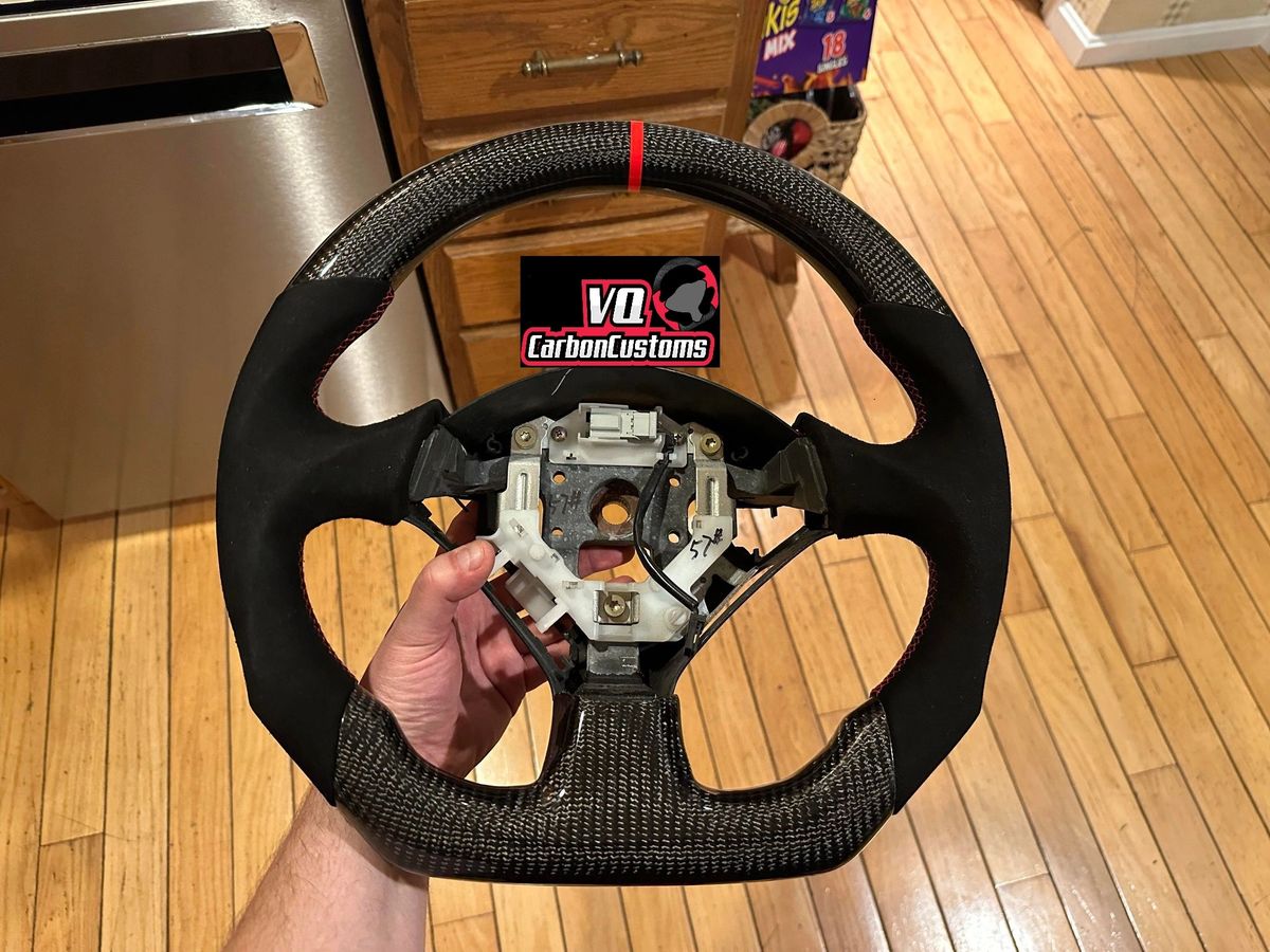 IN STOCK s2000/rsx black alcantara carbon fiber steering wheel