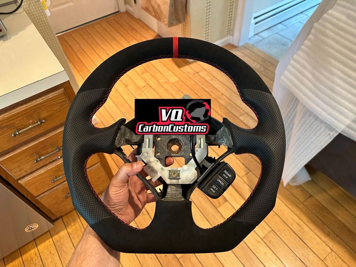 IN STOCK s2000/rsx black alcantara carbon fiber steering wheel