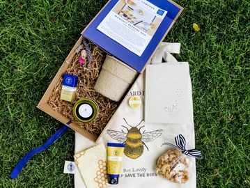 Save the Bees Monthly Bespoke Box, bee themed gift set