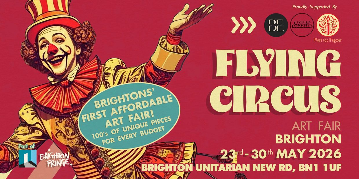Brighton's first affordable art fair, Flying Circus, runs May 23-30, 2026.