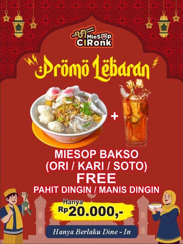 Promo lebaran Mie sop cironk medan