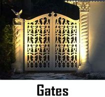 Custom Designed Maintenance Free Garden Gates or Walkway Gate, Made in USA by CHIC SETTER