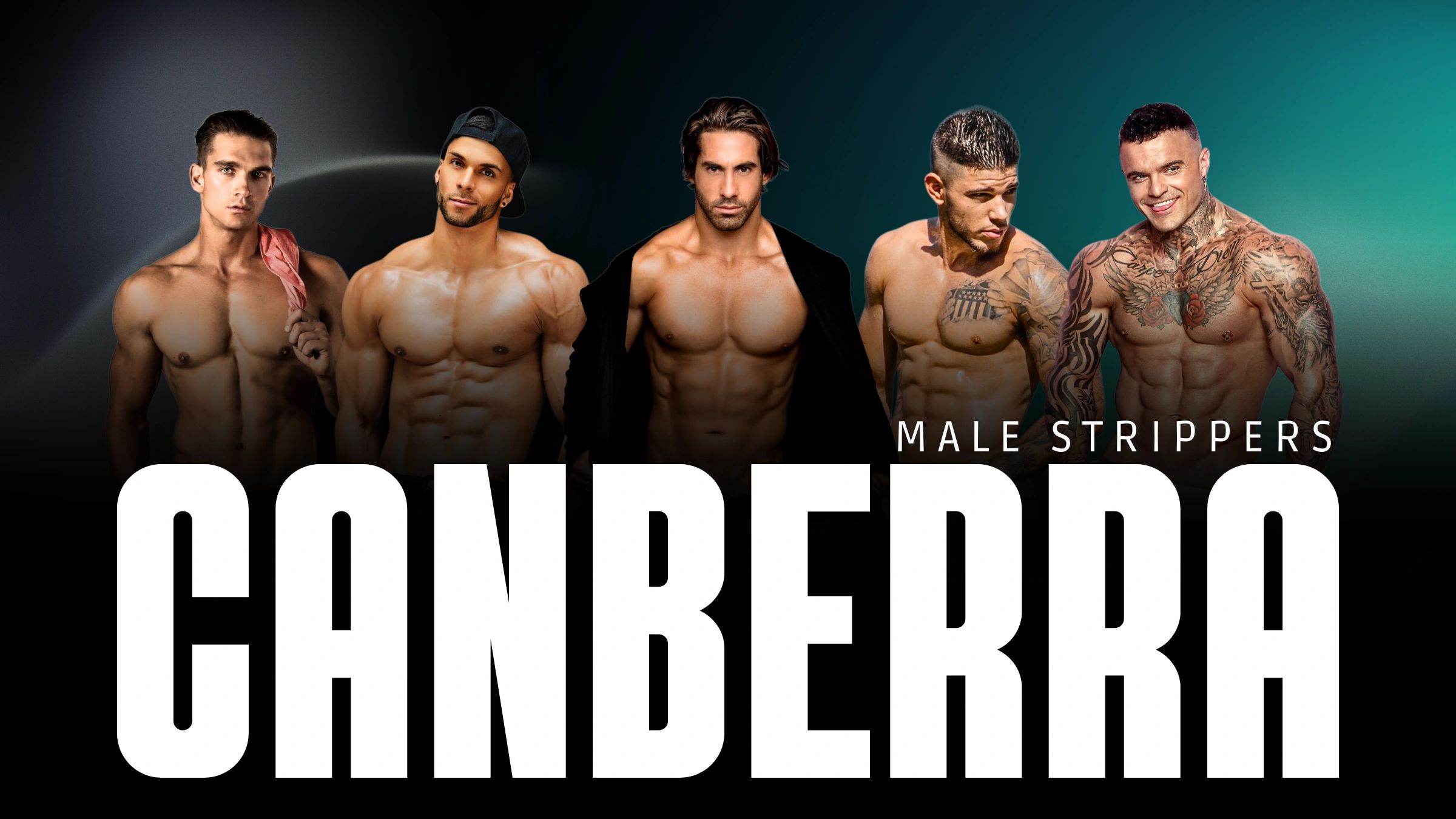 Male stripper Canberra performing at hens party event