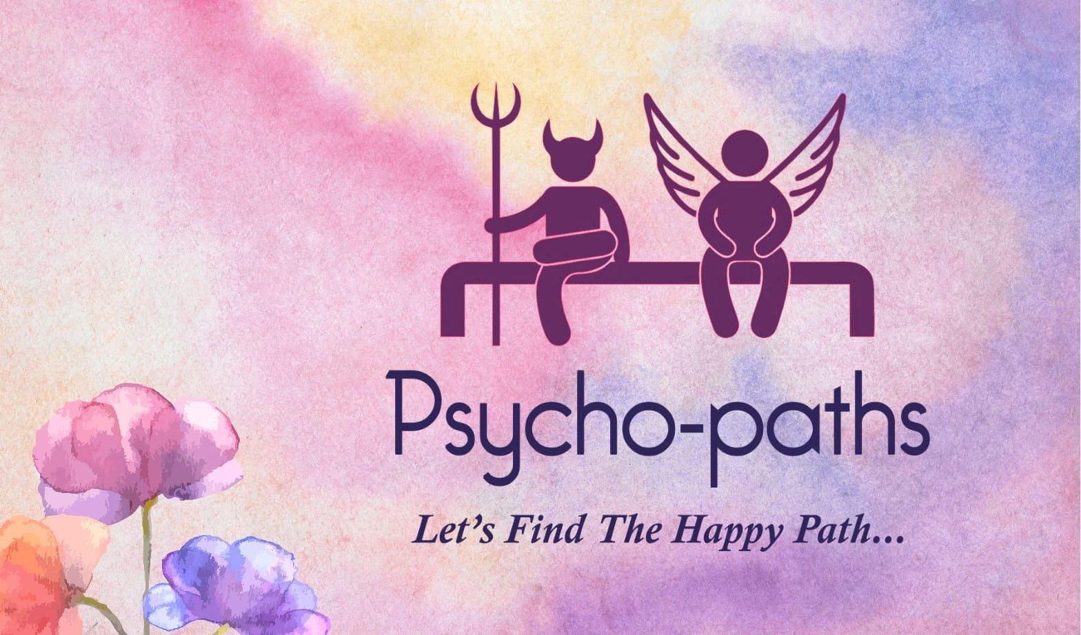 Pycho Path. Sign Psycho-Paths - Therapy, Psychology Therapy, Psychologist Talk Therapy