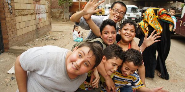 Amidst the streets of Saft El-Laban, our youth brim with happiness after a soccer match. 