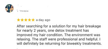 See what this client says about her detox treatment. 