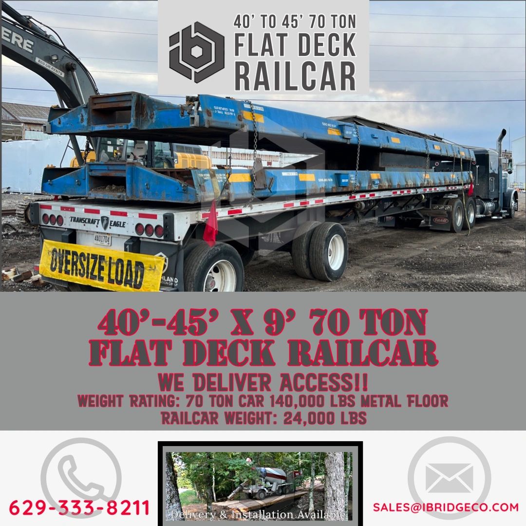 45' X 18' Railcar Bridge Decks