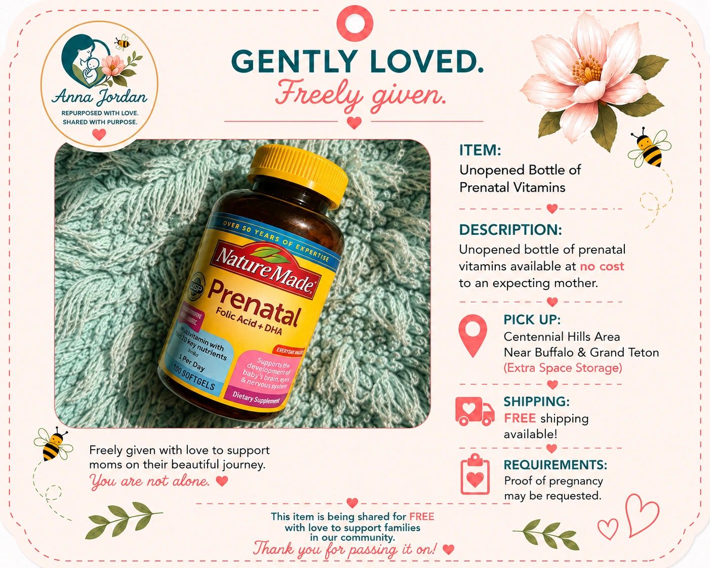💕 FREE Prenatal Vitamins for a Las Vegas Mama-to-Be! 💕