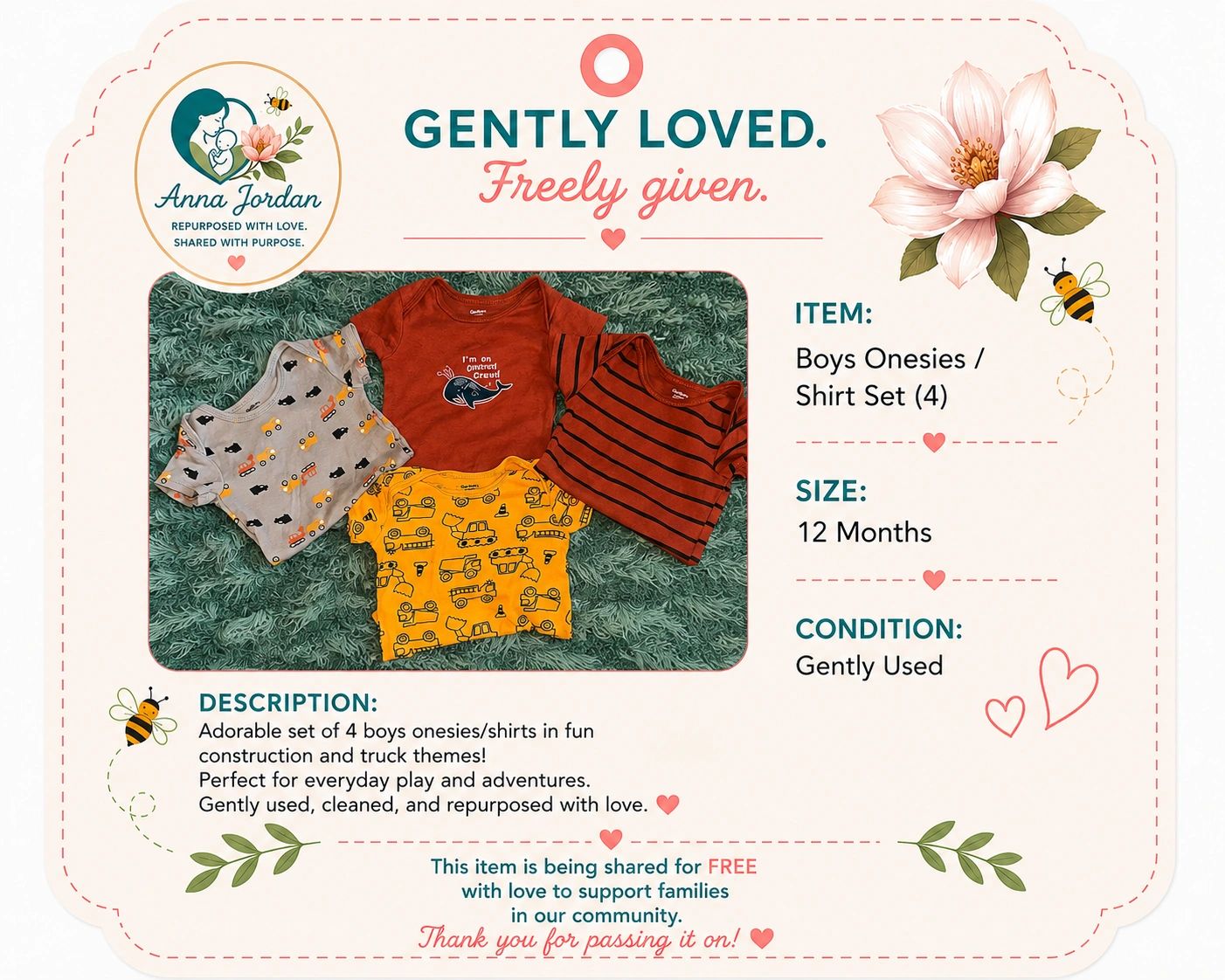 12 month onesies 