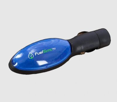 A FuelSync Pro device with a blue and black design.