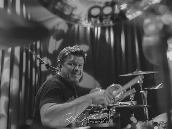 Man playing drums