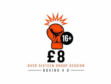 Boxing group session for ages 16+, priced £8.