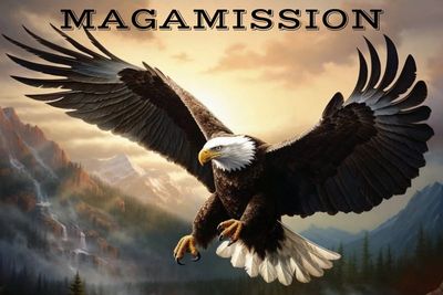 <meta
  name="description"
  content="MAGA Mission Magamission Eagle Flying with wings spread">

  