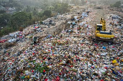 Photo by Tom Fisk from pexels
"yellow excavator in garbage mountain" 