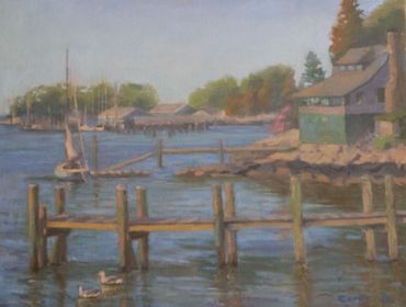Noank, CT painting, New england painting