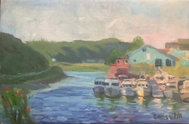 Oil painting plain air Ninilchik, Alaska