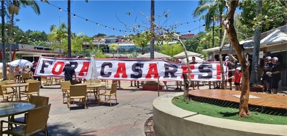 Manifestação do movimento apartidário Nova Era Tricolor, realizada no parque social em 30/11/2025