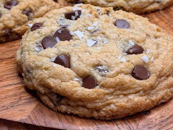 Gluten 86's Gluten-Free Chocolate Chip Cookies, where every bite is a delightful blend of rich, crea