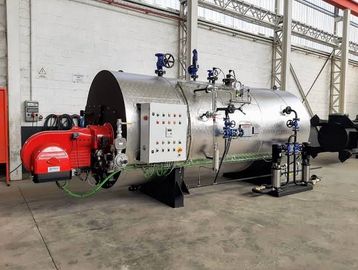 Industrial boiler inside a factory.
