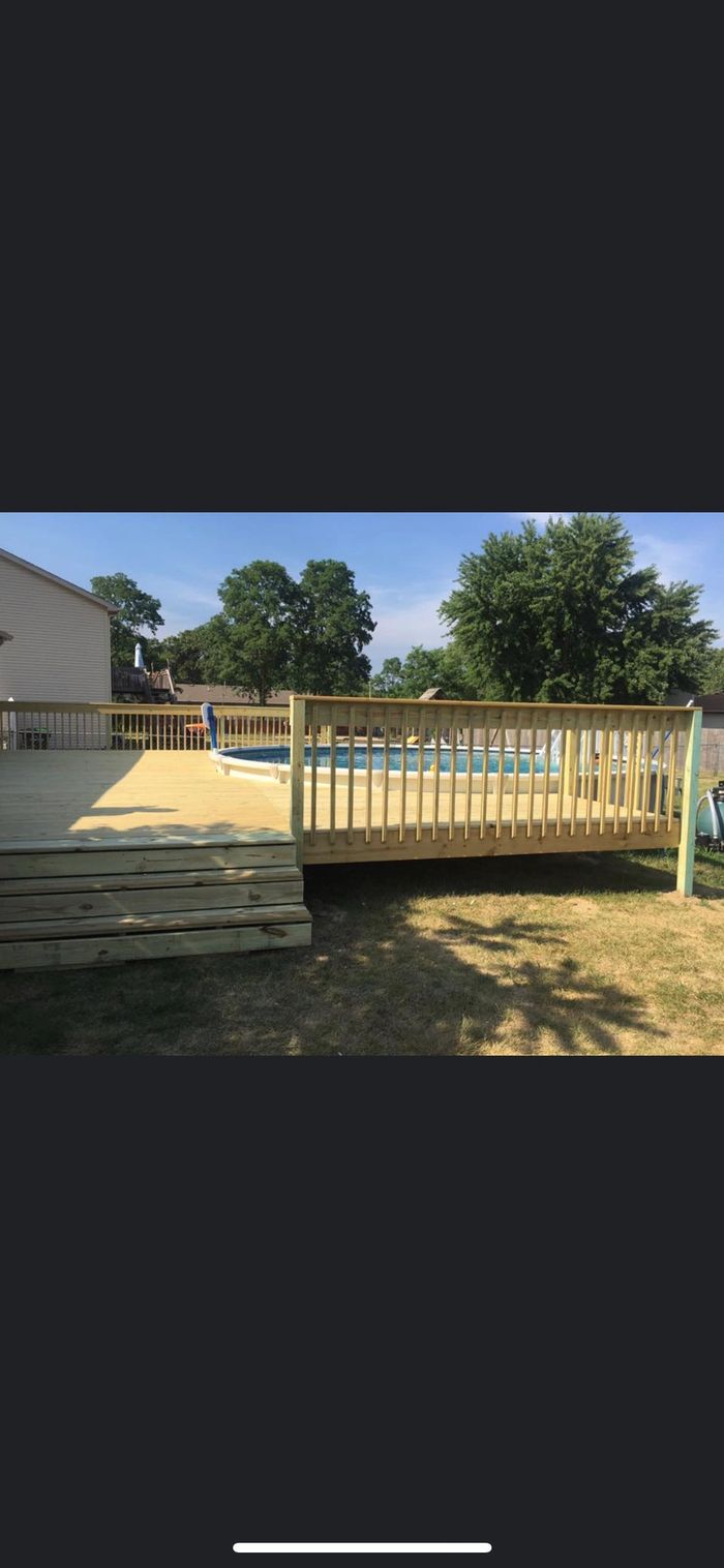 Deck done for a happy customer