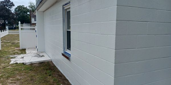 Exterior Painting | Collingswood NJ | Cinderblock