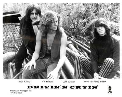 Jeff Sullivan with Kevn Kinney and Tim Nielsen in Drivin N Cryin circa 1987. 