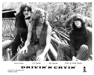 Jeff Sullivan with Kevn Kinney and Tim Nielsen in Drivin N Cryin circa 1987. 