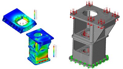 Mounting plate and bearing members for agitators 