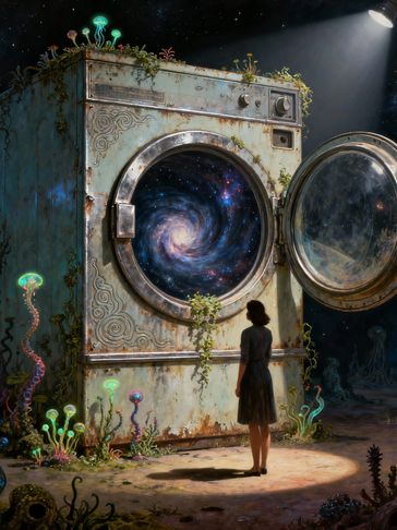 a surreal washing machine