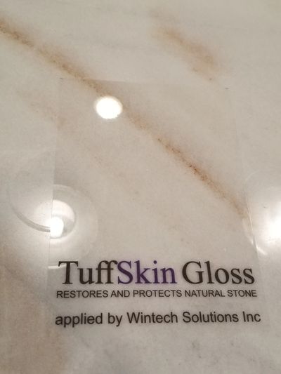 Sample of TuffSkin concealing etch ring