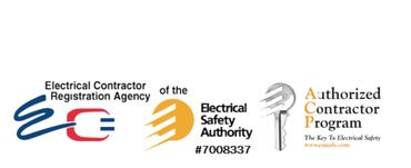 Logo of Electrical Contractor Registration Agency and Authorized Contractor Program.