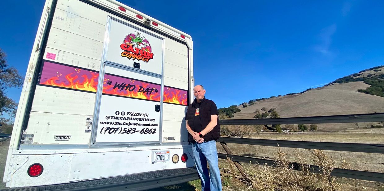Chef Cannon and The Cajun Connect food truck in Sonoma County