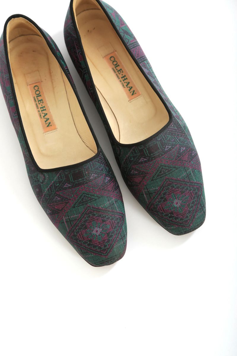 90s Cole Haan Kilim flats