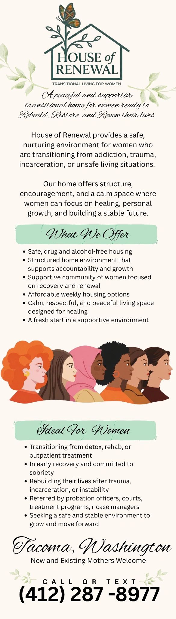 House of Renewal offers a safe, supportive transitional home for women overcoming addiction and trauma.