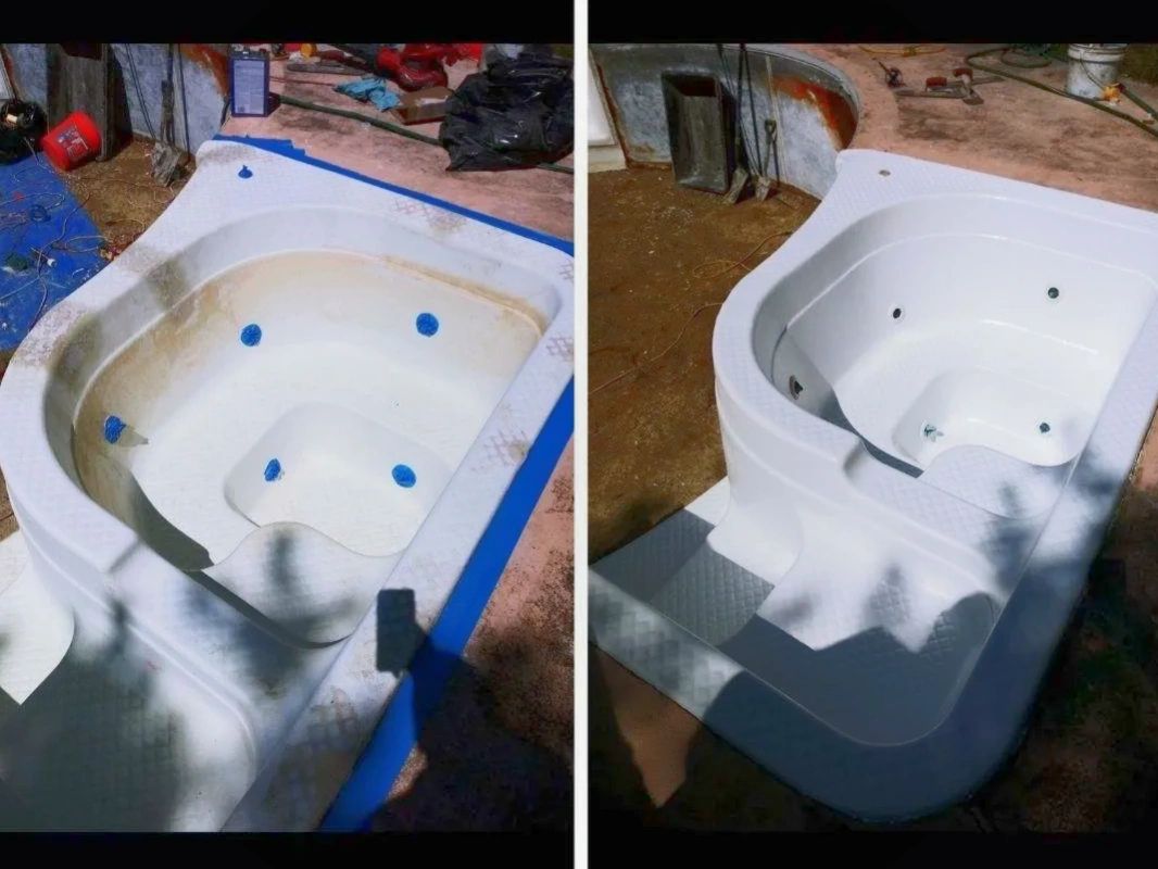 Fiberglass Hot tub and spa Restoration