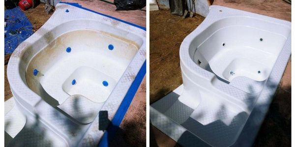Hot tub and spa fiberglass repair, hotels, residential