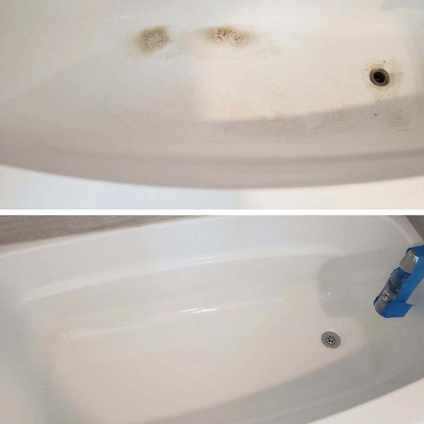 Residential fiberglass rub repair before and after restoration