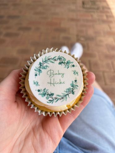 Edible Images Perth, Edible Images Rockingham, Edible Personalised Baby Shower cupcake toppers