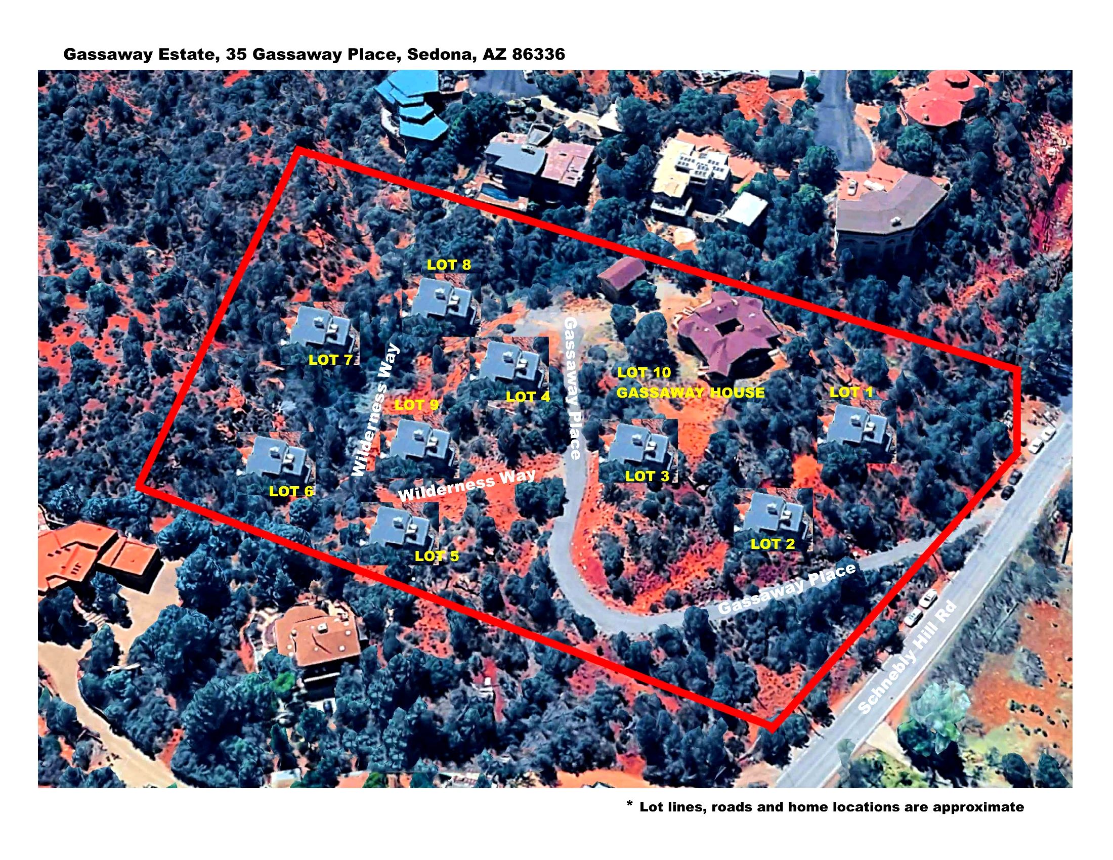 Red Rock Creek subdivision development map