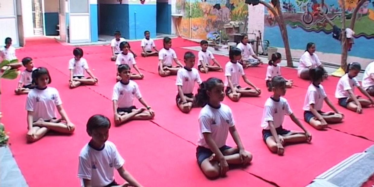 Yoga @S.B.Model School, Rohtak