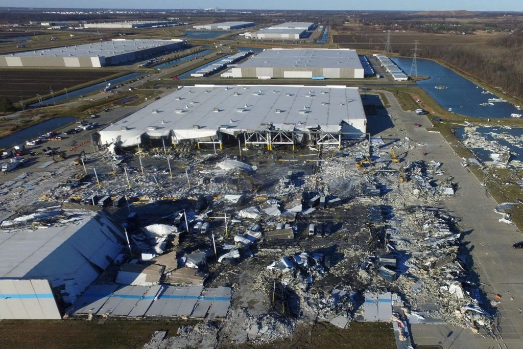 6 Amazon workers died on December 10, 2022 in collape at Amazon's Edwardsville, Illinois, facility