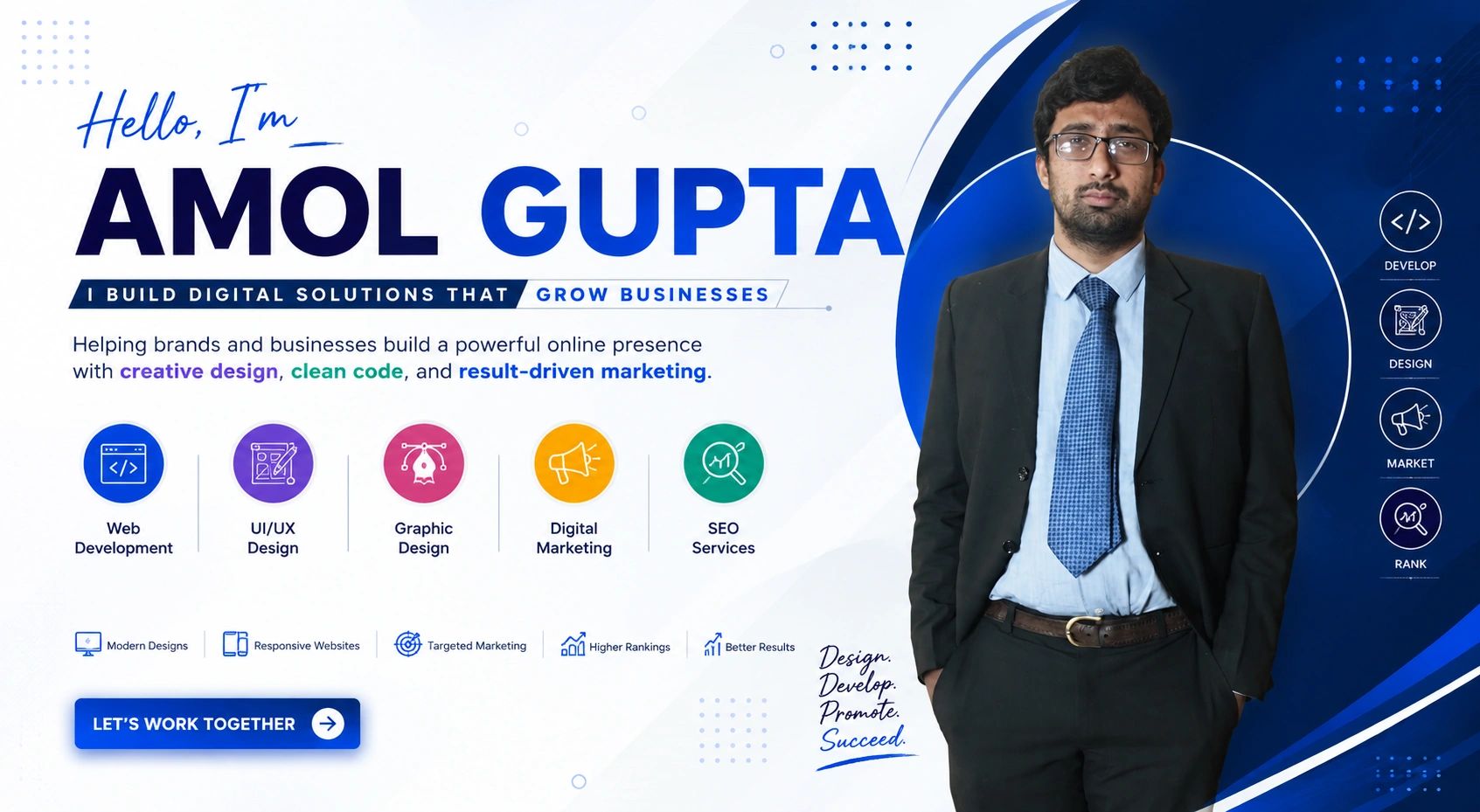 Amol Gupta offering digital solutions to grow businesses.