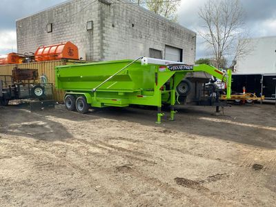 15 yard dumpster & trailer