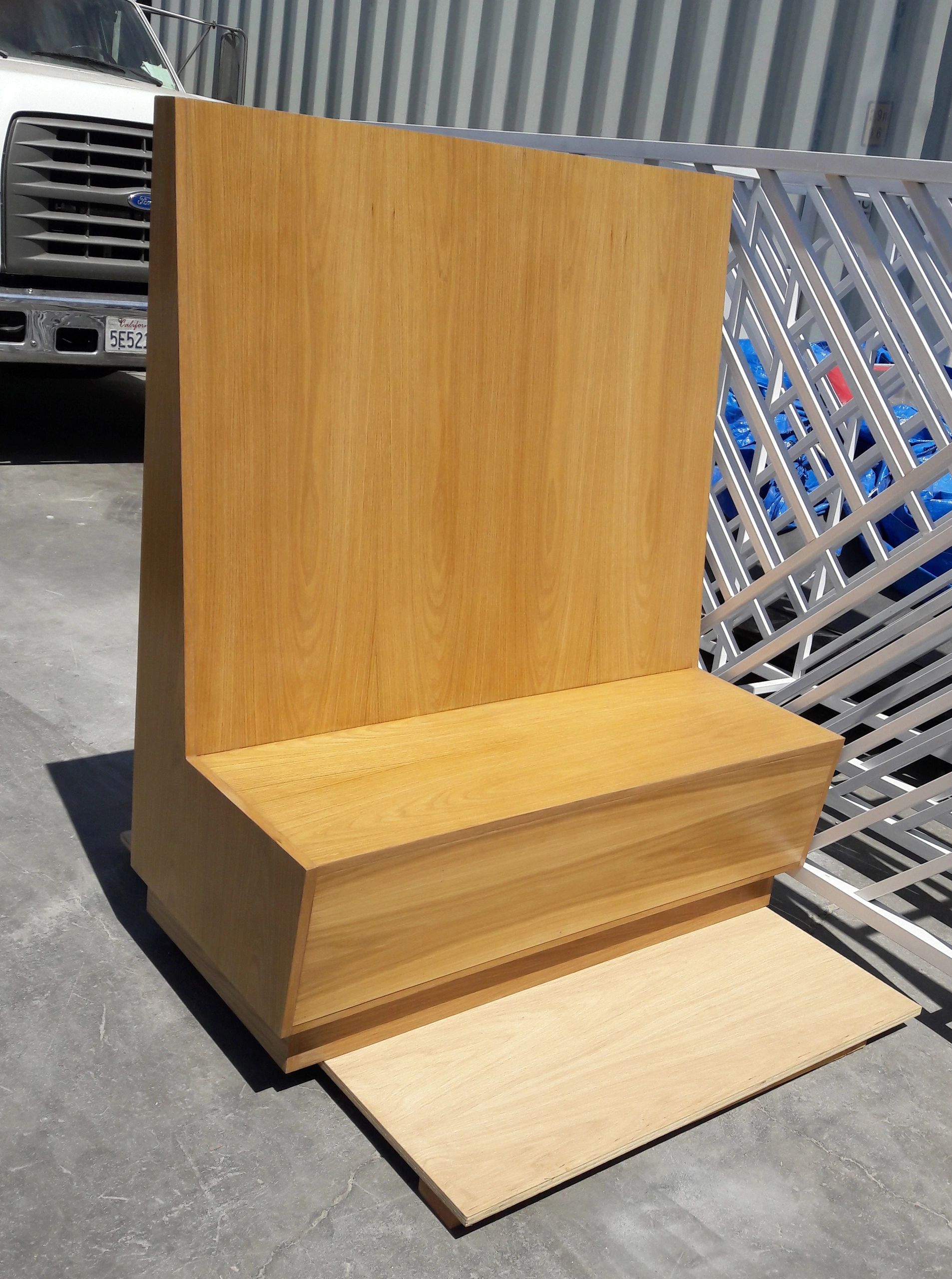 Custom made banquette bench.