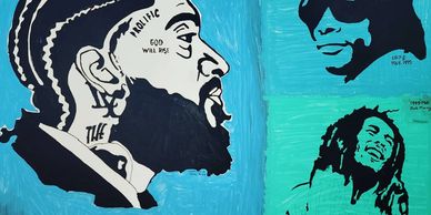 artist mural on wall