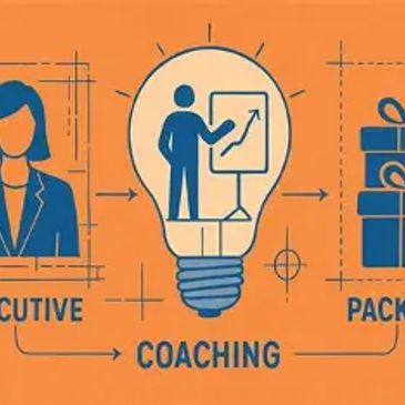 Illustration showing executive coaching process.
